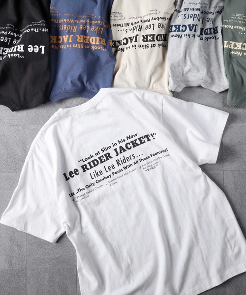 Lee(リー)の「【Lee】バックプリントTシャツ(Tシャツ/カットソー・メンズ・ホワイト・L/XL)」の8枚目の写真