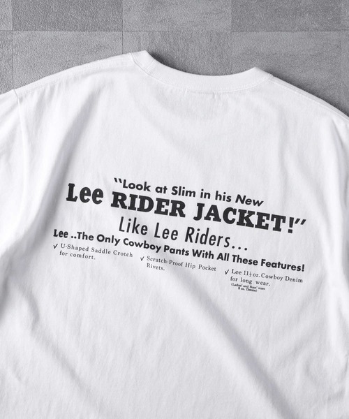 Lee(リー)の「【Lee】バックプリントTシャツ(Tシャツ/カットソー・メンズ・ホワイト・L/XL)」の12枚目の写真
