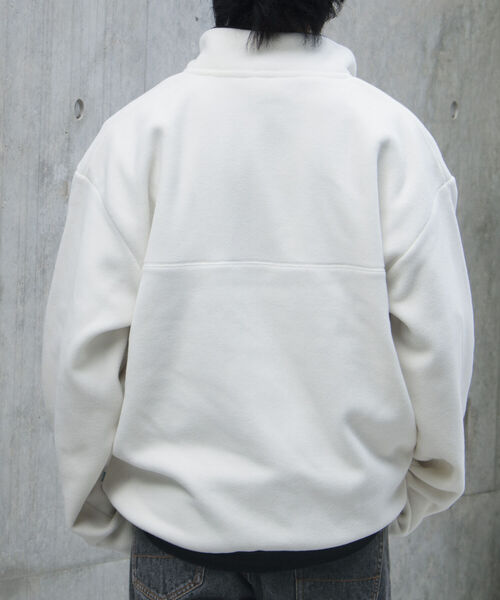 DISCUS ATHLETIC（ディスカス　アスレチック）の「【DISCUS ATHLETIC/ディスカス アスレチック】別注ハーフジップフリースプルオーバー（スウェット・メンズ・アイボリー/ブラック/ブルー・M/L/XL）」の16枚目の写真