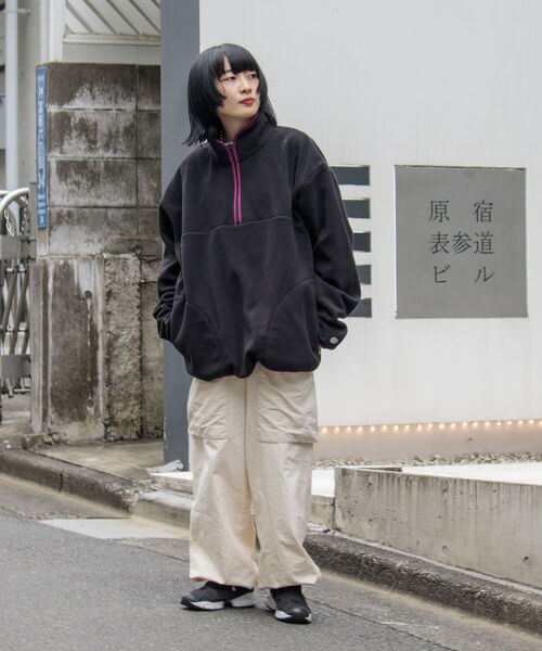 DISCUS ATHLETIC（ディスカス　アスレチック）の「【DISCUS ATHLETIC/ディスカス アスレチック】別注ハーフジップフリースプルオーバー（スウェット・メンズ・アイボリー/ブラック/ブルー・M/L/XL）」の21枚目の写真