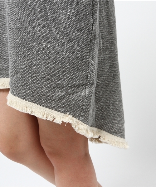 mystic(ミスティック)の「裏毛フリンジワンピース(ワンピース・レディース・グレー/ブラック/ボルドー・フリ-)」の11枚目の写真