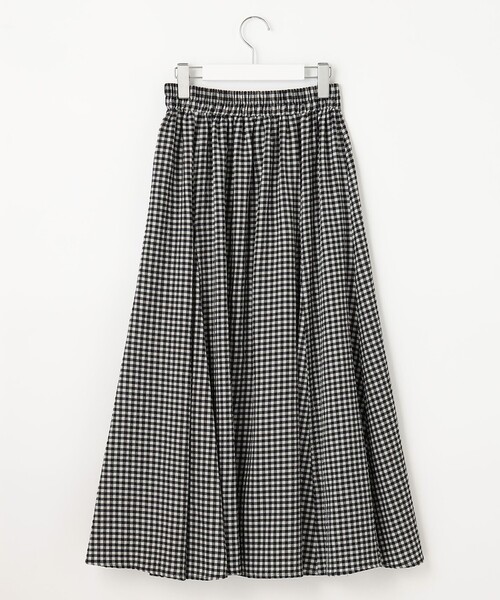 Feroux（フェルゥ）の「【洗える】ギンガムチェック フレアスカート（スカート・レディース・ホワイト系2/ブラック系2・1/2）」の16枚目の写真