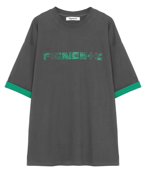 Figments（フィグメンツ）の「リバーシブルスリーブロゴTシャツ（Tシャツ/カットソー・レディース・ホワイト/スミクロ/ブルー・SMALL/MEDIUM）」の8枚目の写真