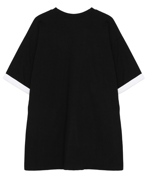 Figments（フィグメンツ）の「リバーシブルスリーブロゴTシャツ（Tシャツ/カットソー・レディース・ホワイト/スミクロ/ブルー・SMALL/MEDIUM）」の6枚目の写真