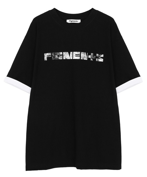 Figments（フィグメンツ）の「リバーシブルスリーブロゴTシャツ（Tシャツ/カットソー・レディース・ホワイト/スミクロ/ブルー・SMALL/MEDIUM）」の17枚目の写真