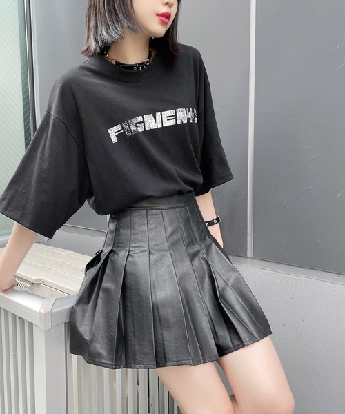 Figments（フィグメンツ）の「リバーシブルスリーブロゴTシャツ（Tシャツ/カットソー・レディース・ホワイト/スミクロ/ブルー・SMALL/MEDIUM）」の13枚目の写真