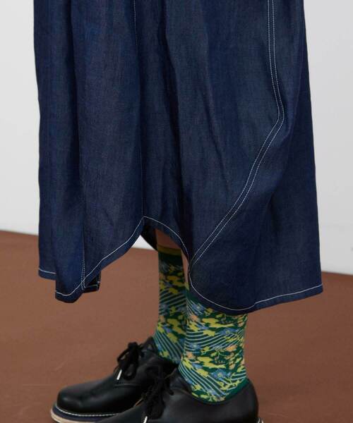 FRAPBOIS（フラボア）の「テンセルデニム ワンピース（シャツワンピース・レディース・ネイビー/サックスブルー・1/0）」の13枚目の写真