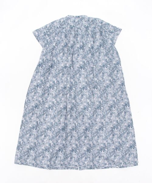 DONOBAN（ドノバン）の「花柄ボイルギャザー半袖ワンピース（シャツワンピース・レディース・ブルー系その他2/ダークベージュ/ネイビー・F）」の11枚目の写真