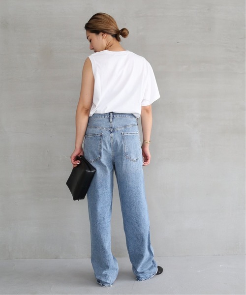 Deuxieme Classe(ドゥーズィエムクラス)の「《予約》【AGOLDE/エー ゴールド イー】DELLA ASYMMETRIC Tシャツ(Tシャツ/カットソー・レディース・ホワイト/ブラック・FREE)」の11枚目の写真