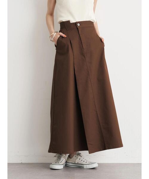 earth music&ecology(アースミュージックアンドエコロジー)の「アシンメトリーチノスカート(スカート・レディース・ベージュ/ダークブラウン/ダークネイビー・M/S)」の18枚目の写真