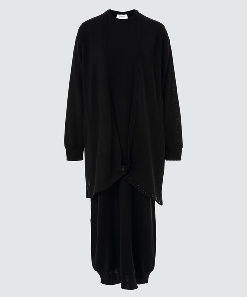 LEMAIRE（ルメール）の「WRAP DRESS（ドレス・レディース・グレー/ブラック・XS/S）」の2枚目の写真