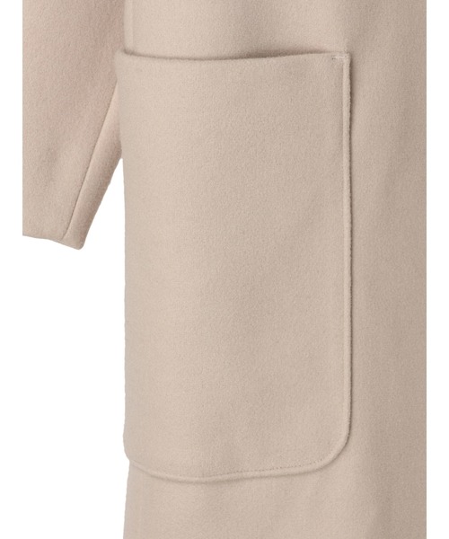 CRAFT STANDARD BOUTIQUE(クラフトスタンダードブティック)の「BIGポケットノーカラーコート *◆(ノーカラーコート・レディース・ブラック/ベージュ・FREE)」の15枚目の写真