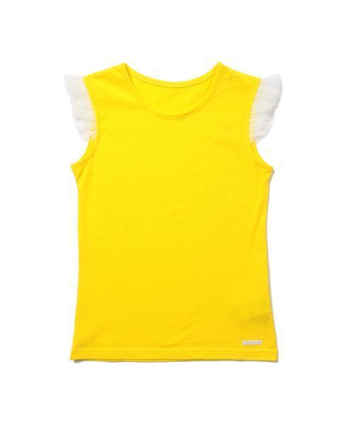 こども ビームス(コドモビームス)の「こども ビームス / "Daily Cut" 袖チュール ノースリーブTシャツ (90~140cm)(Tシャツ/カットソー・キッズ・ホワイト/ライトグレー/レッド系その他/イエロー/グリーン・90t/120/100/140/110/130)」の5枚目の写真