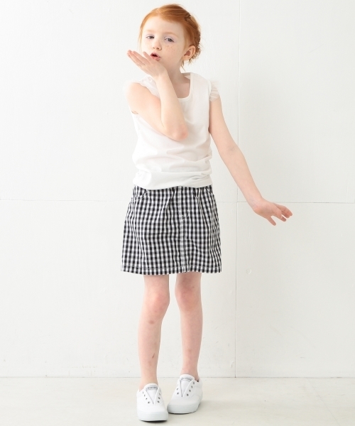 こども ビームス(コドモビームス)の「こども ビームス / "Daily Cut" 袖チュール ノースリーブTシャツ (90~140cm)(Tシャツ/カットソー・キッズ・ホワイト/ライトグレー/レッド系その他/イエロー/グリーン・90t/120/100/140/110/130)」の15枚目の写真