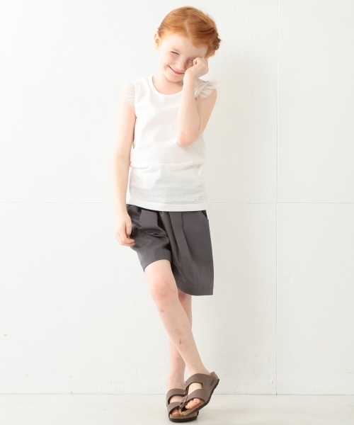 こども ビームス(コドモビームス)の「こども ビームス / "Daily Cut" 袖チュール ノースリーブTシャツ (90~140cm)(Tシャツ/カットソー・キッズ・ホワイト/ライトグレー/レッド系その他/イエロー/グリーン・90t/120/100/140/110/130)」の17枚目の写真