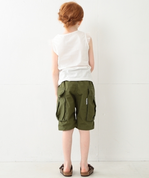 こども ビームス(コドモビームス)の「こども ビームス / "Daily Cut" 袖チュール ノースリーブTシャツ (90~140cm)(Tシャツ/カットソー・キッズ・ホワイト/ライトグレー/レッド系その他/イエロー/グリーン・90t/120/100/140/110/130)」の7枚目の写真