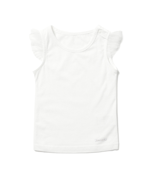 こども ビームス(コドモビームス)の「こども ビームス / "Daily Cut" 袖チュール ノースリーブTシャツ (90~140cm)(Tシャツ/カットソー・キッズ・ホワイト/ライトグレー/レッド系その他/イエロー/グリーン・90t/120/100/140/110/130)」の10枚目の写真