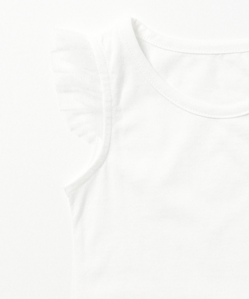 こども ビームス(コドモビームス)の「こども ビームス / "Daily Cut" 袖チュール ノースリーブTシャツ (90~140cm)(Tシャツ/カットソー・キッズ・ホワイト/ライトグレー/レッド系その他/イエロー/グリーン・90t/120/100/140/110/130)」の12枚目の写真
