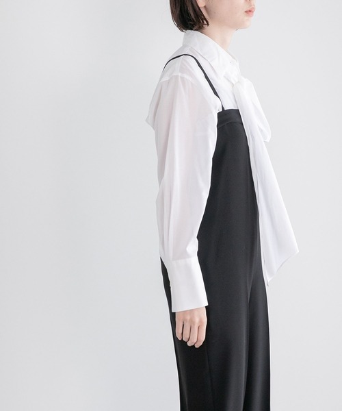 yuw(ユウ)の「タイツキシャツ 164817(シャツ/ブラウス・レディース・ホワイト/ブラック/ブルー/ホワイト系その他・FREE)」の13枚目の写真