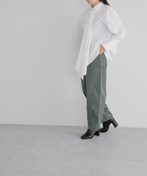 yuw(ユウ)の「タイツキシャツ 164817(シャツ/ブラウス・レディース・ホワイト/ブラック/ブルー/ホワイト系その他・FREE)」の6枚目の写真