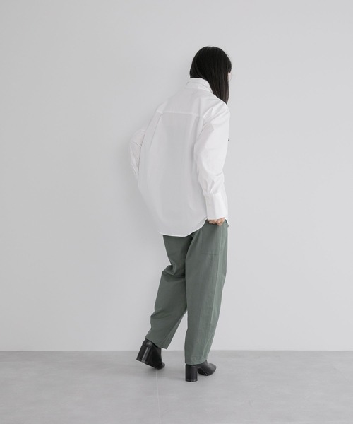 yuw(ユウ)の「タイツキシャツ 164817(シャツ/ブラウス・レディース・ホワイト/ブラック/ブルー/ホワイト系その他・FREE)」の7枚目の写真