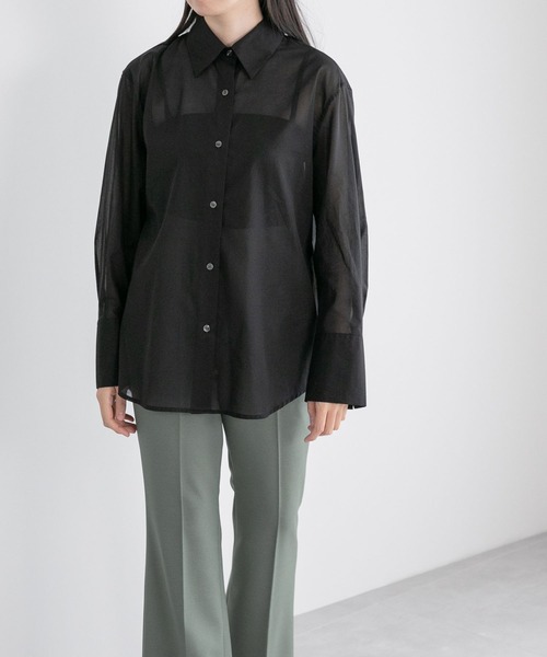 yuw(ユウ)の「タイツキシャツ 164817(シャツ/ブラウス・レディース・ホワイト/ブラック/ブルー/ホワイト系その他・FREE)」の22枚目の写真