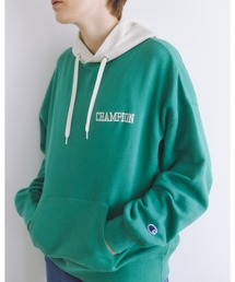 【Champion】切り替えスウェットパーカー