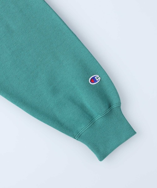 Champion（チャンピオン）の「【Champion】切り替えスウェットパーカー（パーカー・レディース・グリーン/ホワイト×グレー/ブルー・M/L）」の5枚目の写真