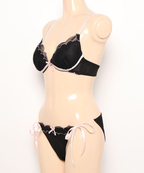 northerly（ノーザリー）の「シアードットチュール　ブラジャー＆ショーツセット（ブラ&ショーツ・レディース・ブラック/ピンク/ホワイト/ホワイト×ピンク/ホワイト×ブラック/ブラウン/レッド/ブルー/グリーン/サーモンピンク/ホワイト×ブラウン/ブラック×ホワイト/パープル/ベビーピンク/ライトブルー/ピンク系・D70/C65/D65/C70/B75/C75/E70/F70/E75/F65/F75/B70/E65/B65/D75）」の18枚目の写真