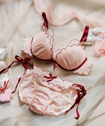 シアードットチュール　ブラジャー＆ショーツセット
