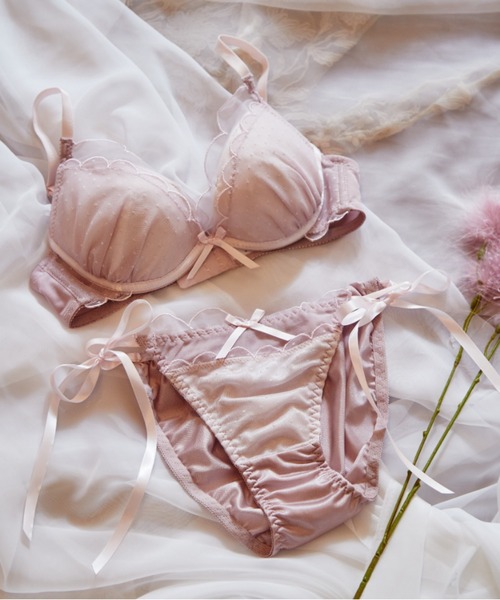 northerly（ノーザリー）の「シアードットチュール　ブラジャー＆ショーツセット（ブラ&ショーツ・レディース・ブラック/ピンク/ホワイト/ホワイト×ピンク/ホワイト×ブラック/ブラウン/レッド/ブルー/グリーン/サーモンピンク/ホワイト×ブラウン/ブラック×ホワイト/パープル/ベビーピンク/ライトブルー/ピンク系・D70/C65/D65/C70/B75/C75/E70/F70/E75/F65/F75/B70/E65/B65/D75）」の13枚目の写真