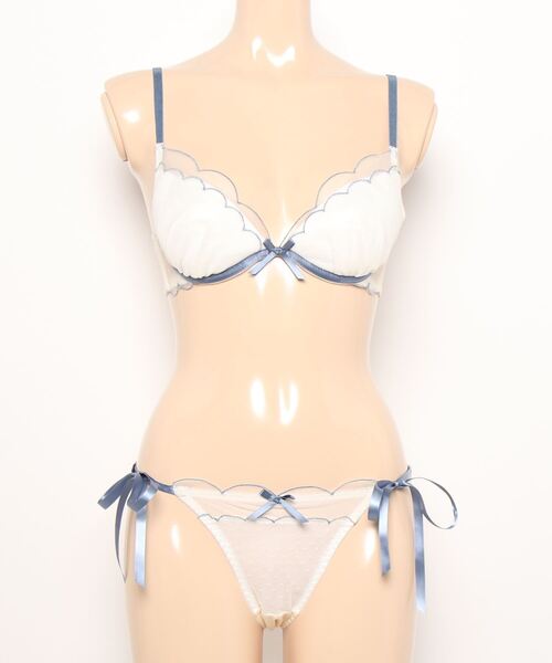 northerly（ノーザリー）の「シアードットチュール　ブラジャー＆ショーツセット（ブラ&ショーツ・レディース・ブラック/ピンク/ホワイト/ホワイト×ピンク/ホワイト×ブラック/ブラウン/レッド/ブルー/グリーン/サーモンピンク/ホワイト×ブラウン/ブラック×ホワイト/パープル/ベビーピンク/ライトブルー/ピンク系・D70/C65/D65/C70/B75/C75/E70/F70/E75/F65/F75/B70/E65/B65/D75）」の19枚目の写真