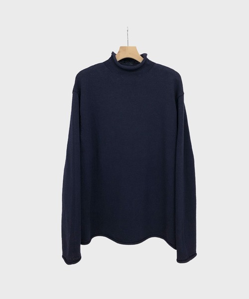 KIIT（キート）の「KIIT キート / MOCKNECK PULLOVER モックネックプルオーバーニット セーター / KIO-K59-015（ニット/セーター・メンズ・マスタード/オフホワイト/レッド/ネイビー・2）」の3枚目の写真