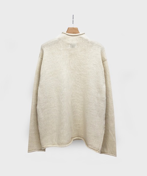 KIIT（キート）の「KIIT キート / MOCKNECK PULLOVER モックネックプルオーバーニット セーター / KIO-K59-015（ニット/セーター・メンズ・マスタード/オフホワイト/レッド/ネイビー・2）」の7枚目の写真