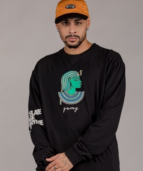 GRIMEY（グライミー）の「GRMY(GRIMEY)/グライミー/I AM LONG SLEEVE TEE（Tシャツ/カットソー・メンズ・ホワイト/ブラック・L/XL/M/S）」の12枚目の写真