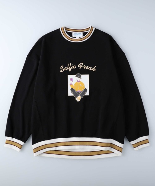 Right-on（ライトオン）の「スマボリブラインスウェット（スウェット・メンズ・ブラック/サックスブルー/オフホワイト・XL/L/M）」の3枚目の写真