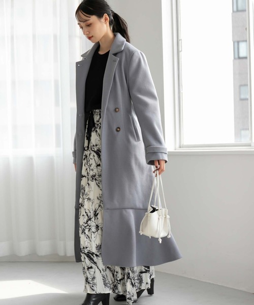 fifth(フィフス)の「マーメイドチェスターコート(チェスターコート・レディース・ブルー系その他5/ブラック/アイボリー・M)」の3枚目の写真