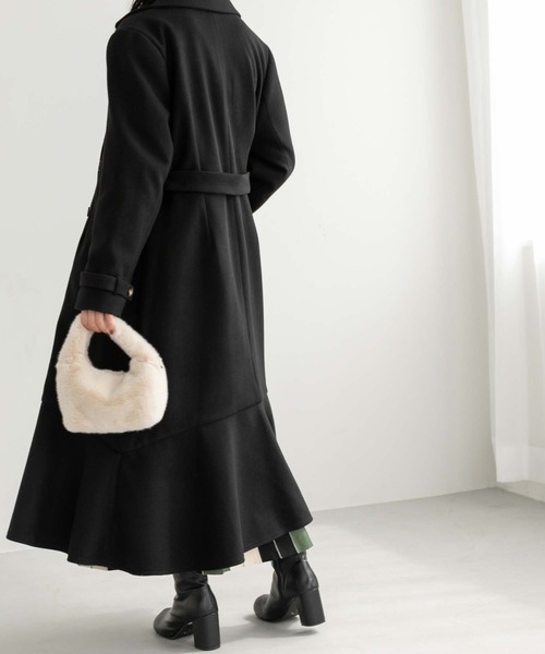 fifth(フィフス)の「マーメイドチェスターコート(チェスターコート・レディース・ブルー系その他5/ブラック/アイボリー・M)」の10枚目の写真