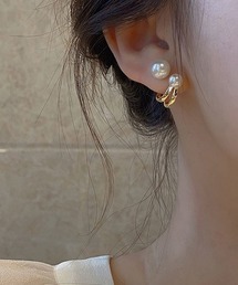 【float】2way パール ピアス プチプラアクセサリー