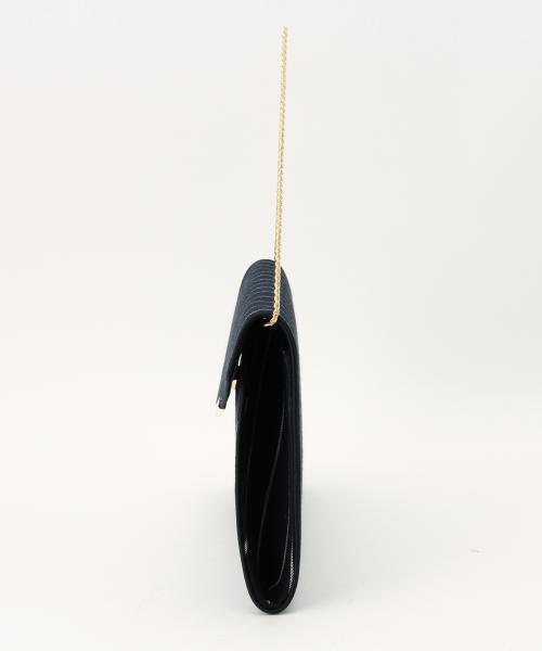 BEAMS LIGHTS Women's（ビームスライツ ウィメンズ）の「ma chere Cosette? / ストライプアシメ（クラッチバッグ・レディース・ホワイト/ネイビー・ONE SIZE）」の14枚目の写真