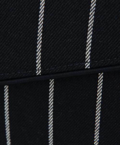 BEAMS LIGHTS Women's（ビームスライツ ウィメンズ）の「ma chere Cosette? / ストライプアシメ（クラッチバッグ・レディース・ホワイト/ネイビー・ONE SIZE）」の16枚目の写真