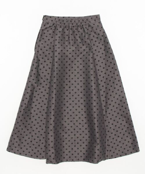 Te chichi（テチチ）の「ドットジャカードフレアスカート（スカート・レディース・チャコール/オフホワイト・SMALL/MEDIUM）」の3枚目の写真