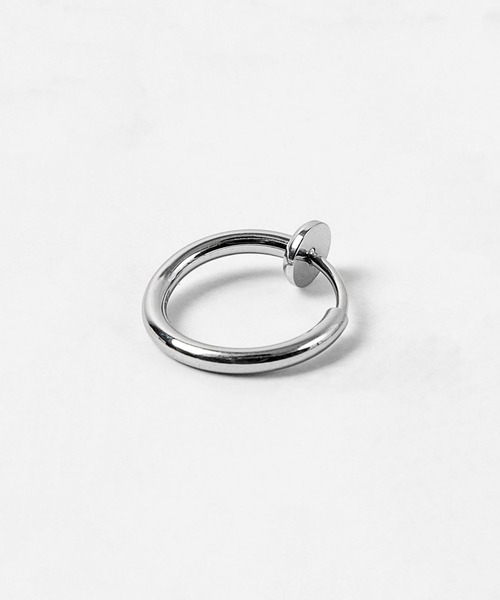 LION HEART（ライオンハート）の「LH-1 プレーンイヤリング（イヤリング・メンズ・シルバー/シルバー系・FREE/L）」の8枚目の写真