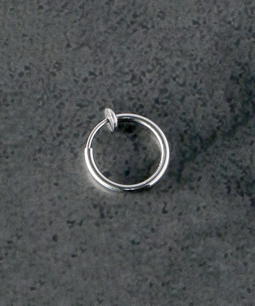 LION HEART（ライオンハート）の「LH-1 プレーンイヤリング（イヤリング・メンズ・シルバー/シルバー系・FREE/L）」の10枚目の写真