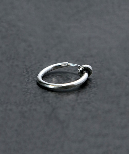 LION HEART（ライオンハート）の「LH-1 プレーンイヤリング（イヤリング・メンズ・シルバー/シルバー系・FREE/L）」の3枚目の写真