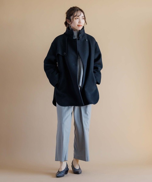 RAW FUDGE（ローファッジ）の「スタンドデザインミドルコート（ダウンジャケット/コート・レディース・ブラック/ブラウン・M）」の12枚目の写真