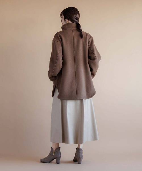 RAW FUDGE（ローファッジ）の「スタンドデザインミドルコート（ダウンジャケット/コート・レディース・ブラック/ブラウン・M）」の20枚目の写真