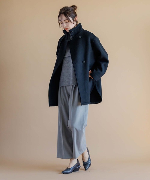 RAW FUDGE（ローファッジ）の「スタンドデザインミドルコート（ダウンジャケット/コート・レディース・ブラック/ブラウン・M）」の10枚目の写真