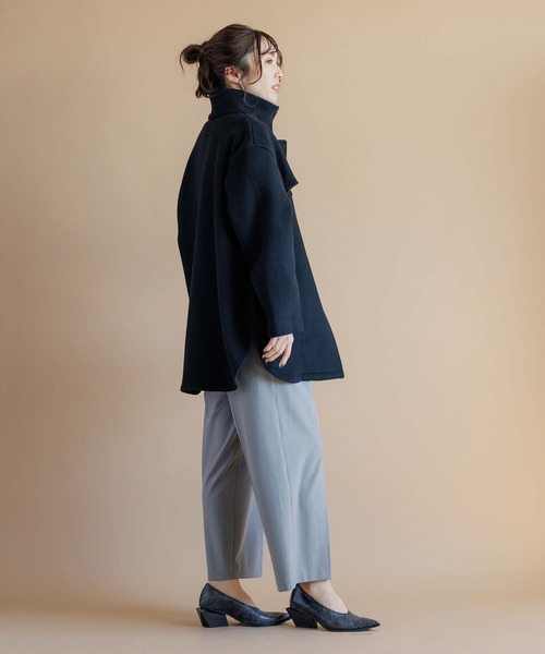 RAW FUDGE（ローファッジ）の「スタンドデザインミドルコート（ダウンジャケット/コート・レディース・ブラック/ブラウン・M）」の14枚目の写真