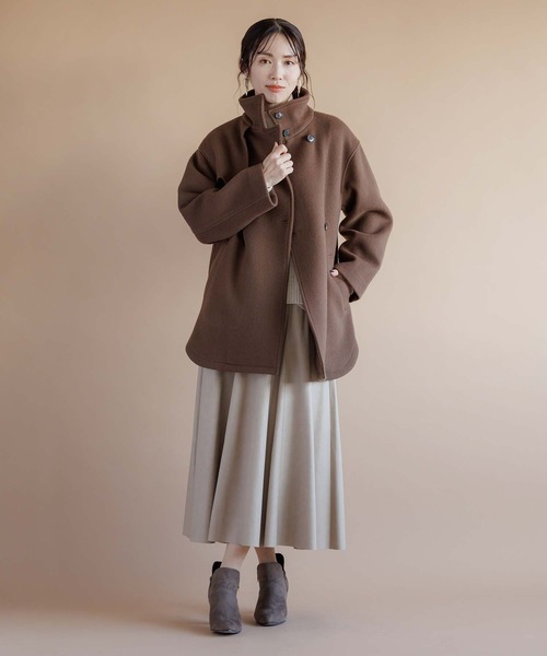 RAW FUDGE（ローファッジ）の「スタンドデザインミドルコート（ダウンジャケット/コート・レディース・ブラック/ブラウン・M）」の19枚目の写真